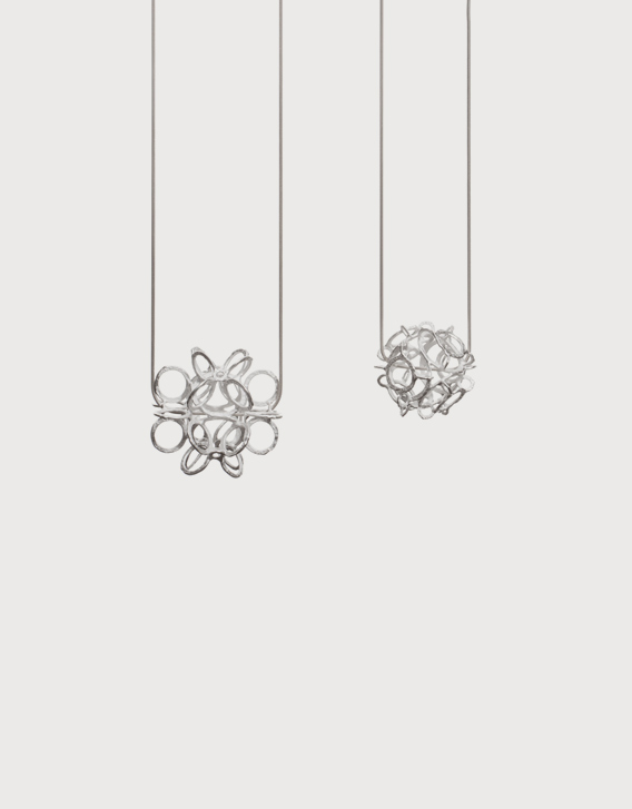 INTERSECTIONS#1 - NECKLACES 8, silver - Nikolay Sardamov