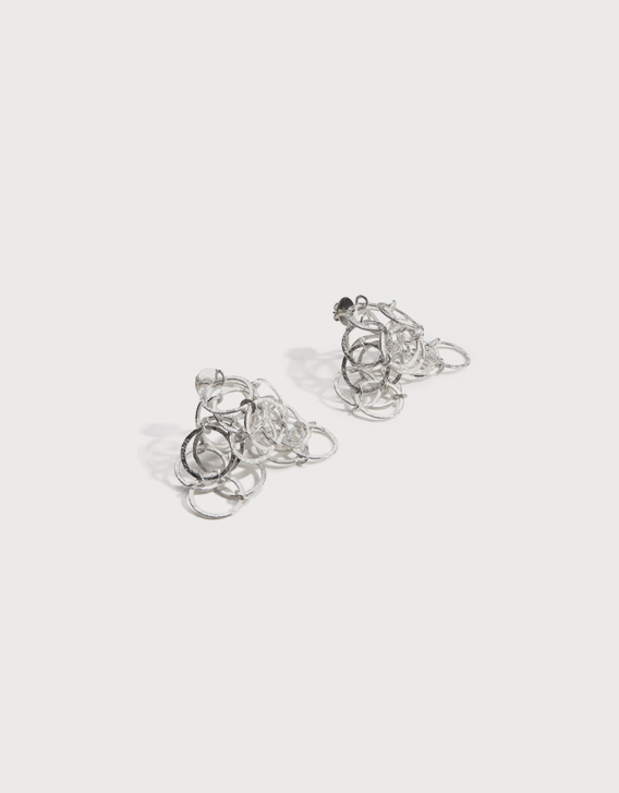 INTERSECTIONS#1 - EAR-RINGS 11, silver - Nikolay Sardamov