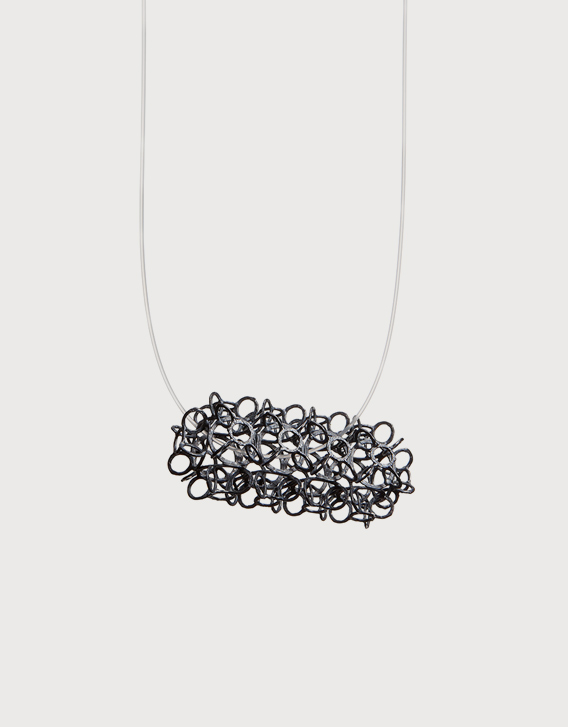 INTERSECTIONS#1 - ECKLACE 26, blackened silver - Nikolay Sardamov
